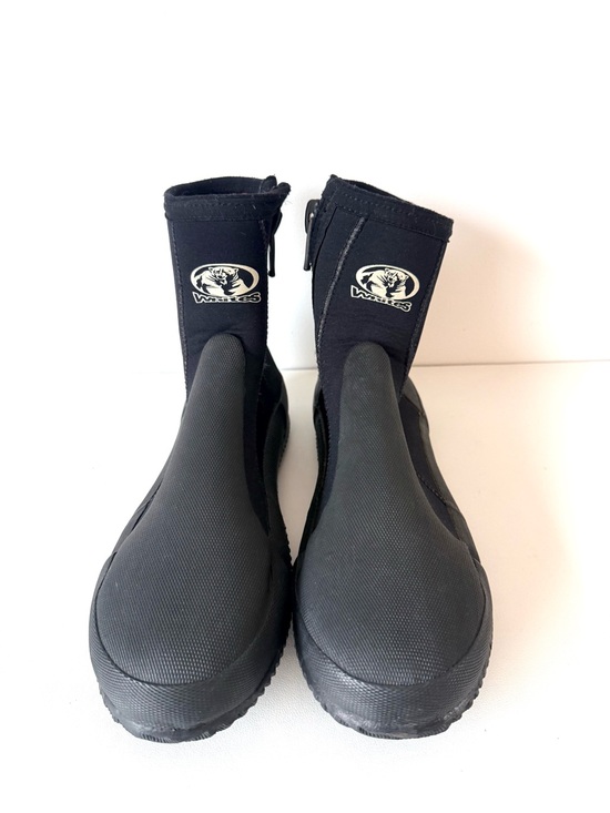 Whites Shoes - Neoprene Black Dive Paddle Boots with Grip Sole Water Sports Boots Shoes